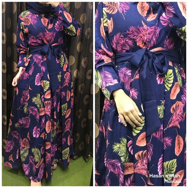 Baju Jubah Terbaru Gamis Syar'i Wanita Baju Murah Kekinian Jubah Terlaris