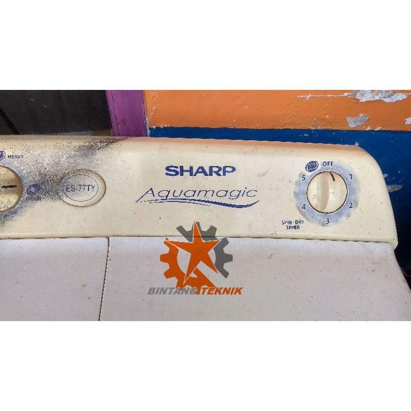 gearbox+pulley mesin cuci sharp AQUAMAGIC ES-77TY