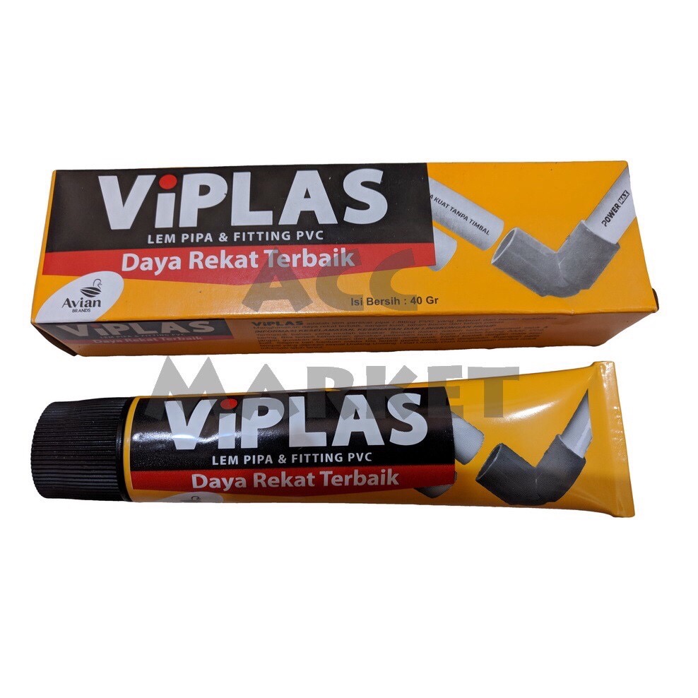 Pjawa Lem Pipa Viplas Avian 40g Pralon Peralon Pvc