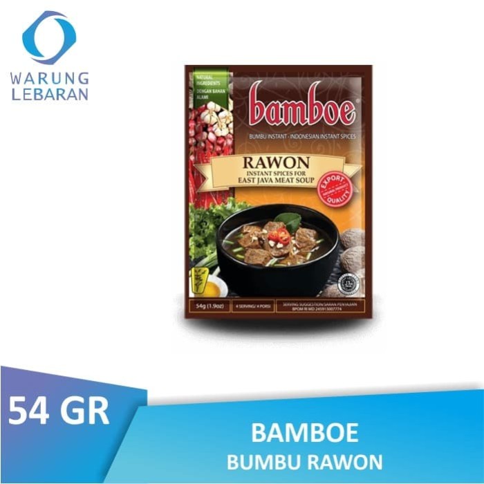 

Instan-Masak-Bumbu- Pack Bamboe Bumbu Rawon 54 Gr -Bumbu-Masak-Instan.