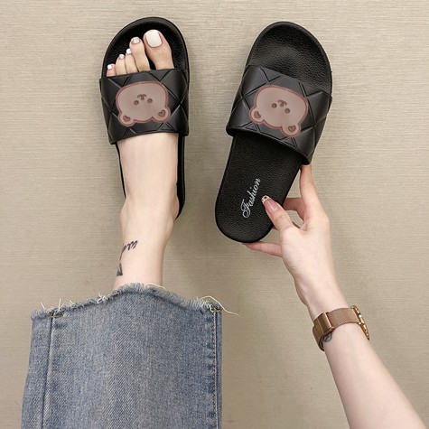 Grosir - S903 Sandal Fashion Motif Bear / Sandal Cewek  / Sandal Lucu &amp; Imut / Sandal Murah