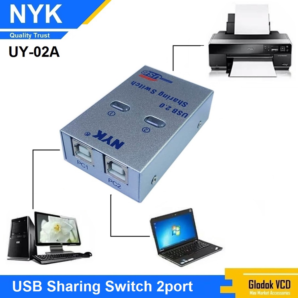 USB Sharing Switch 2 port / USB Data Switch Printer 2P