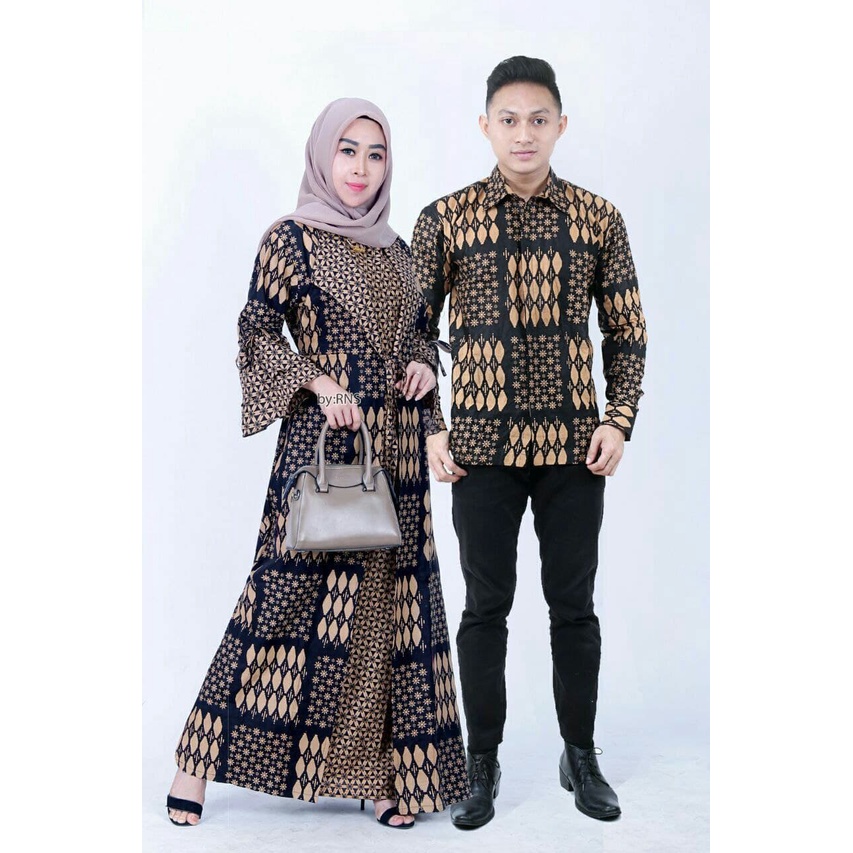 Batik couple keluarga modern terbaru jazzy Dimensi Abu-NOMER 3