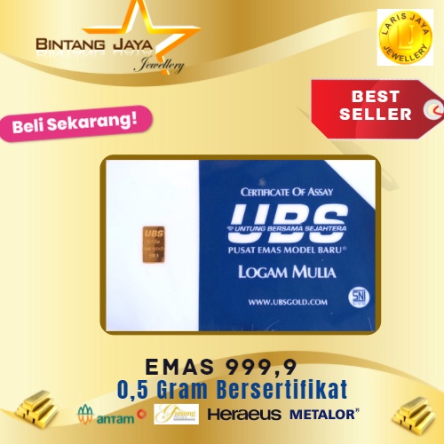 Logam Mulia UBS 0.5 Gram Termurah