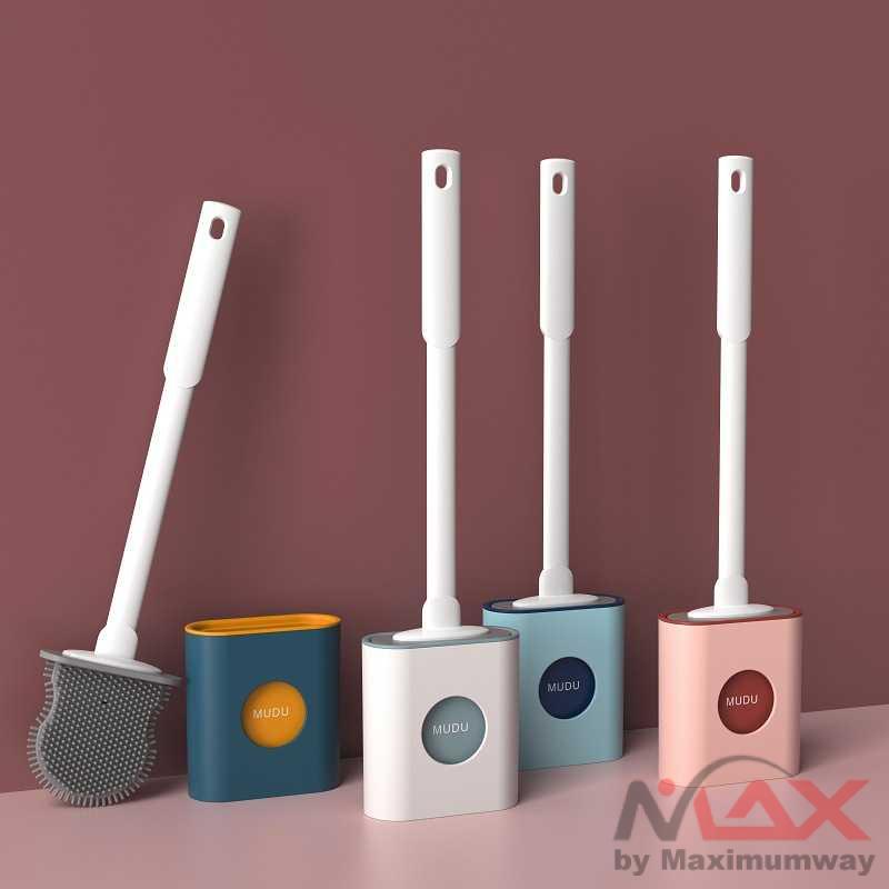 MUDU Sikat Toilet WC Brush with Quick Drying Holder Base - KT-909 Warna Hijau