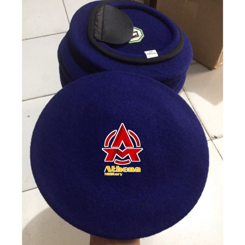 Baret biru AIRUD| Baret POL AIR | Baret camel pure wol