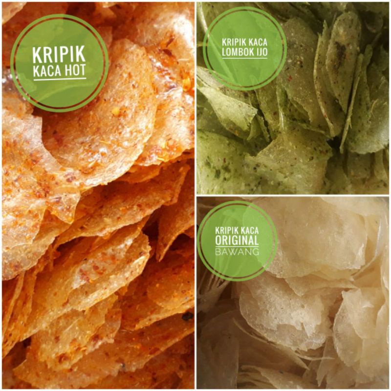 

[CEMALCEMIL] KERIPIK KACA | SEBLAK KACA | KRIPCA PEDAS ORI LOMBOK HIJAU 250GR