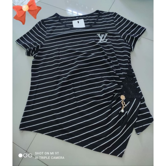 BARU ADA LABEL Blouse Hongkong Atasan Wanita Cewek Import Hitam