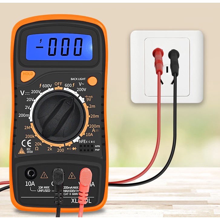 Digital Multimeter MINI AC/DC Voltage Tester - Multi fungsi tester Digital