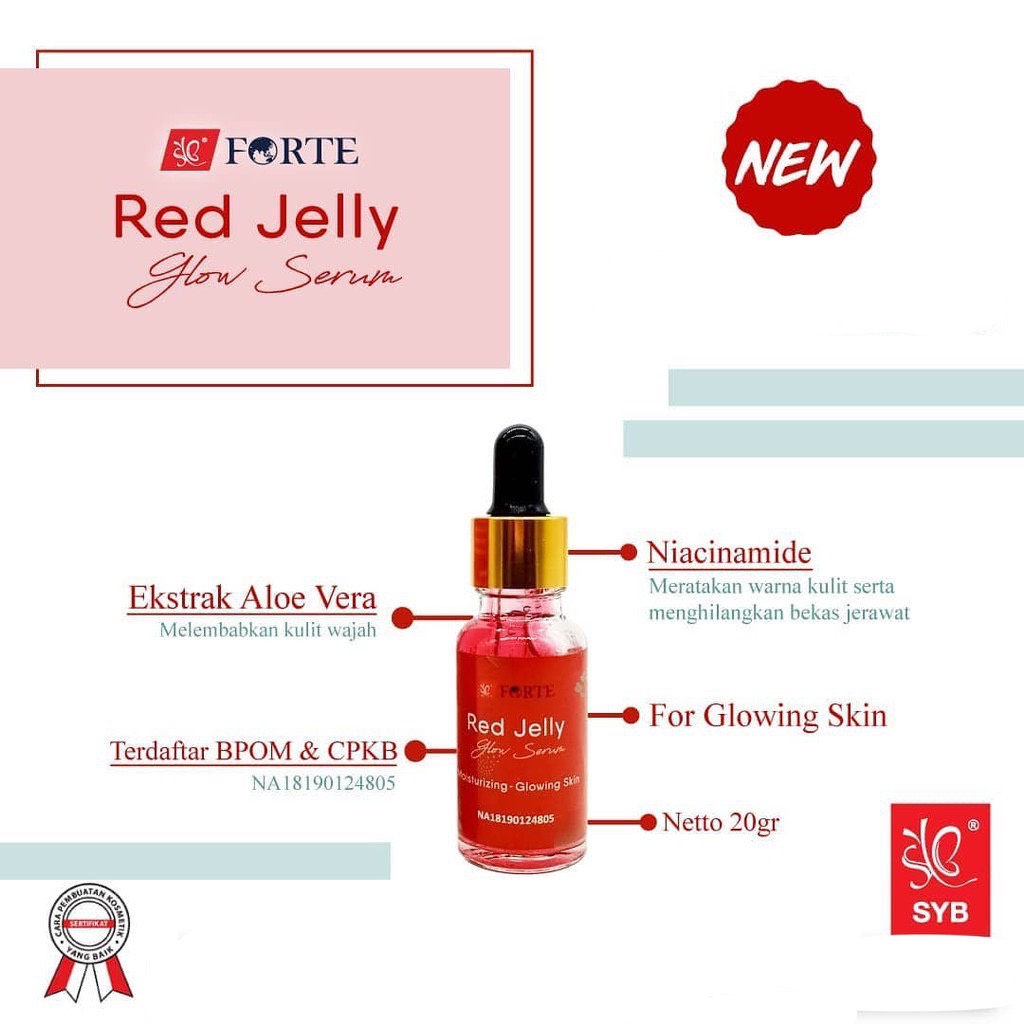 SYB Forte Red Jelly Glow Serum - 20 Gram