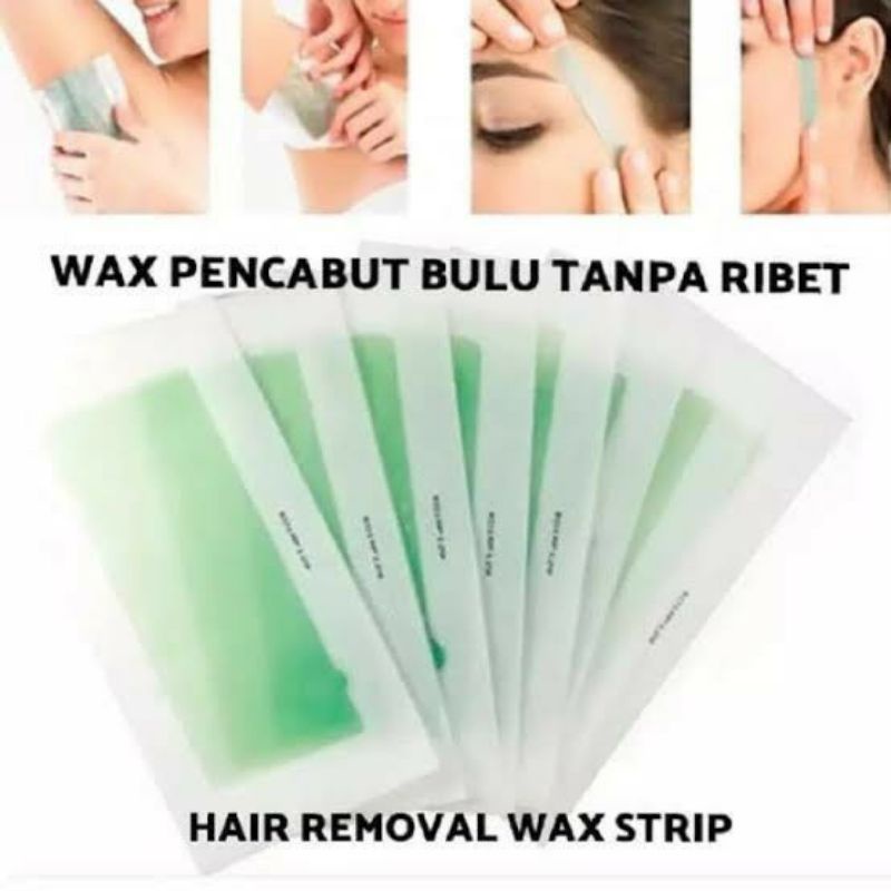 Hair Removal Strip Pencabut Bulu Waxing Strip Paper Wax Cold Wax