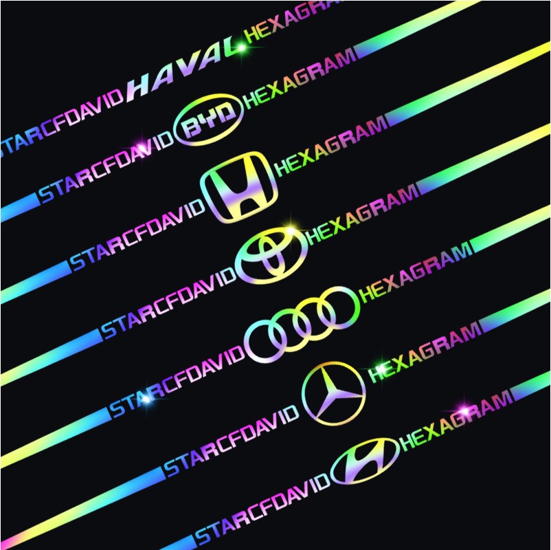 Stiker Reflektif Laser Motif Tulisan Jdm Tahan Air Untuk Body Mobil