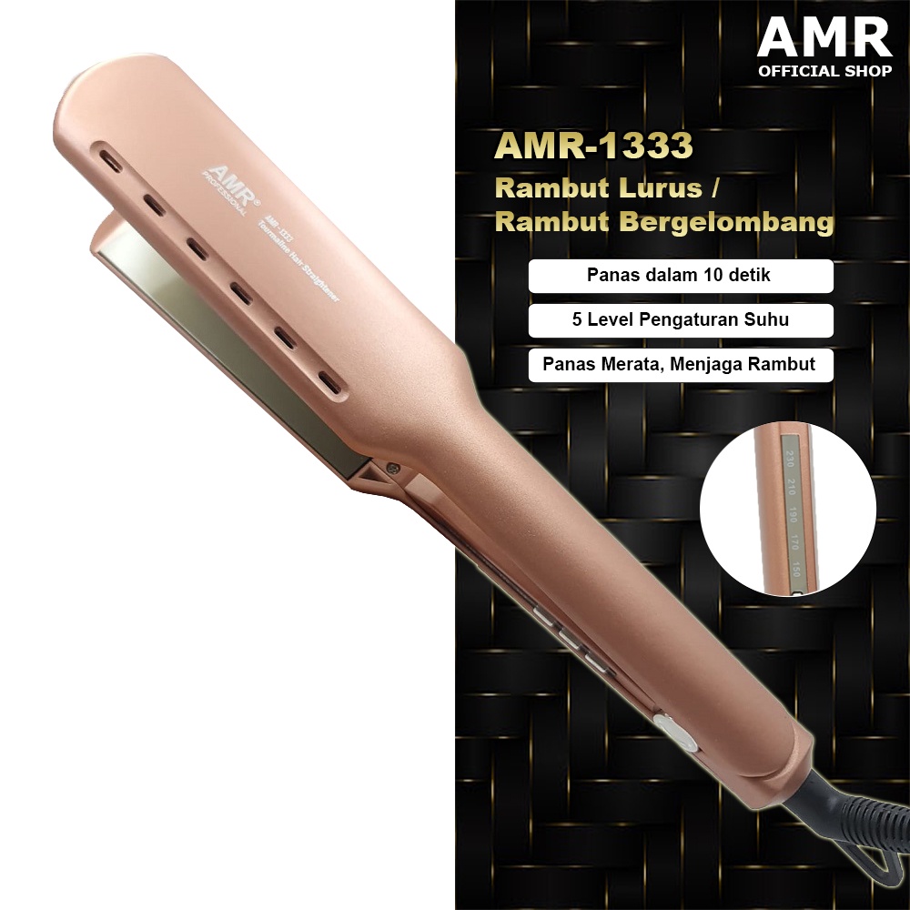 AMR-1333 / Catok Rambut AMR 2in1 Tipe AMR-1333 (Catokan Rambut) Hair Straightener - CO