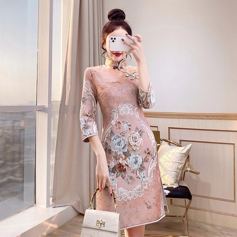 Cheongsam young girls' Tang clothes women's clothes Chinese style national fashion Han clothes sprin