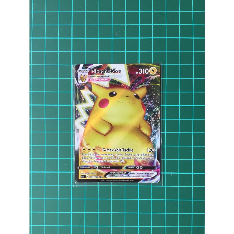 Pikachu Vmax RRR Kartu Pokemon TCG Indonesia V Max