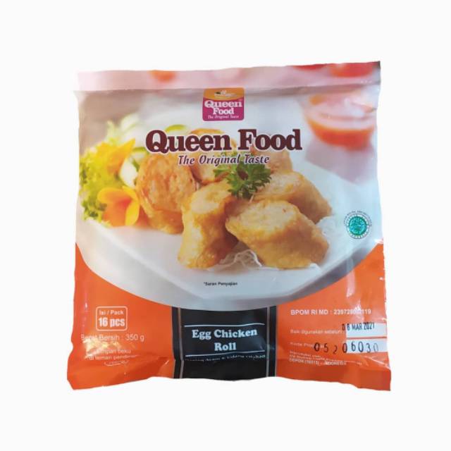 

Queenfood egg chiken roll 16s 350gr
