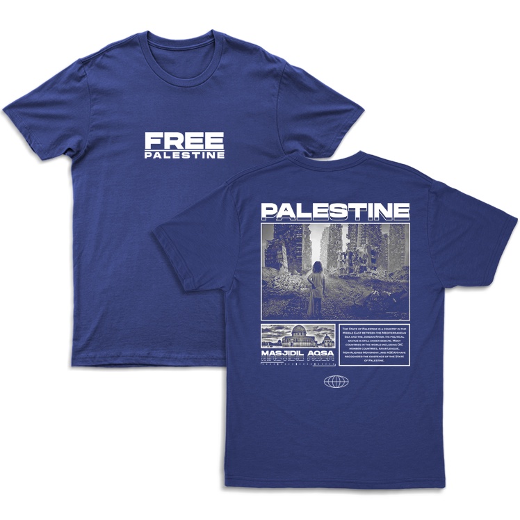 Kaos Dakwah Islami Streetwear Murah Free Palestine-4