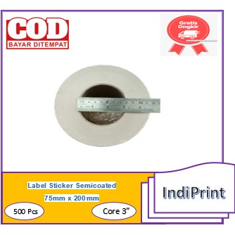 

Label Semicoated 75x200 Core 3 Inch