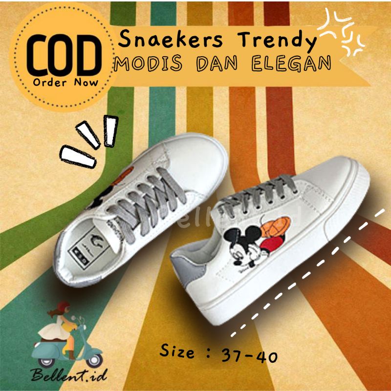 Sepatu kasual casual reilia sneaker sneakers wanita cewek import korea