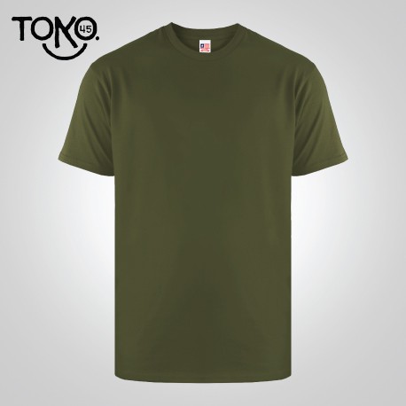 Kaos Polos Soft Tee T-shirt - New States Apparel 3600 (MILITARY GREEN)