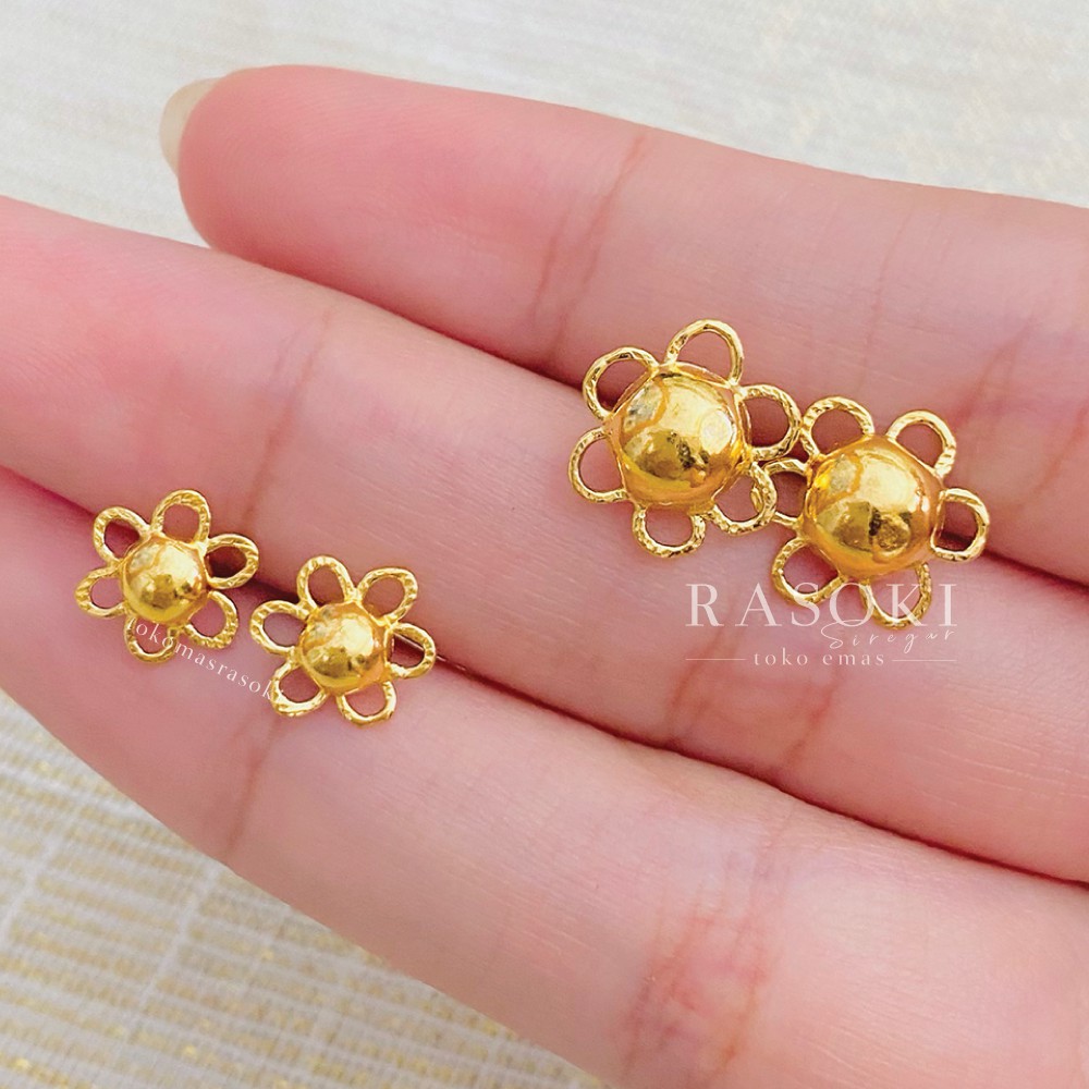 KERABU ANTING EMAS LM 99,99% 1- 2gram EMAS 24 | TOKO MAS RASOKI SIREGAR