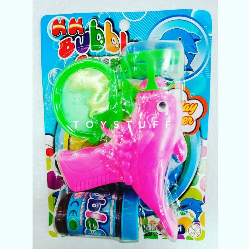 Mainan tembakan pistol bubel bubble babel balon air