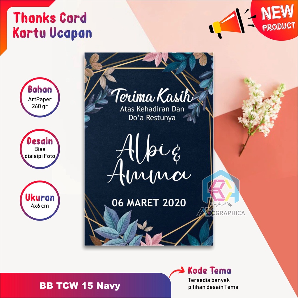 

TCW 15 ~ Wedding Card / Kartu ucapan pernikahan kartu souvenir Thanks Card wedding card Label Produk Label Kemasan hangtag kartu ucapan rustic / gift card wedding / kartu penukaran souvenir pernikahan
