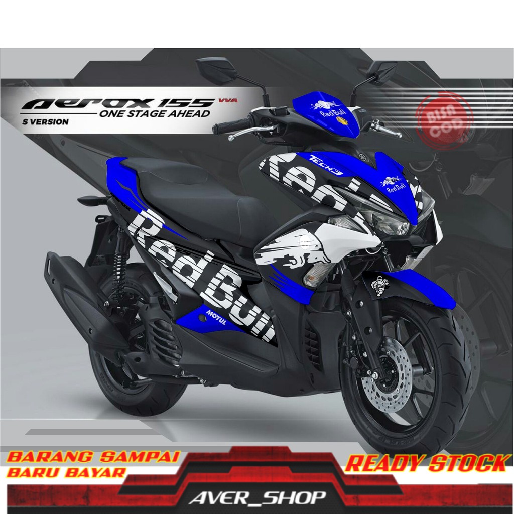 Striping aerox 155 Decal motor aerox full body Stiker motor variasi aerox 155