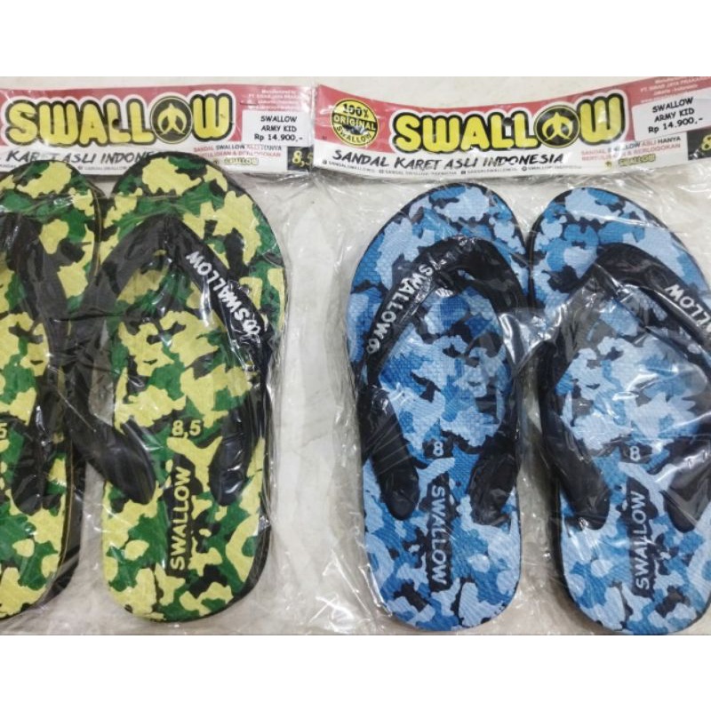 Sandal Jepit Swallow Army dan Swallow Army kid Unisex Pria, Wanita dan Anak