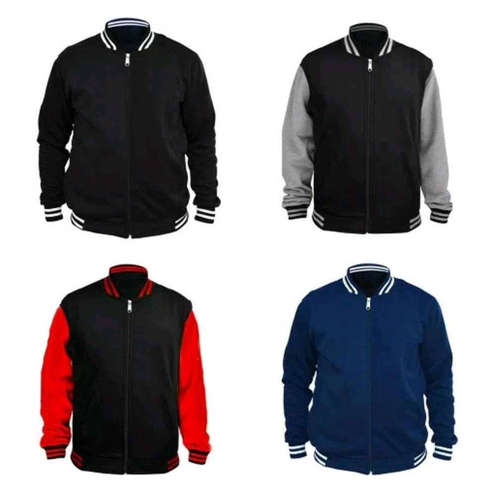 Jaket Polos VARSITY Big Size Ukuran Jumbo S M L XL XXL XXXL XXXXL XXXXXL VARSITY Pria Wanita Terbaru