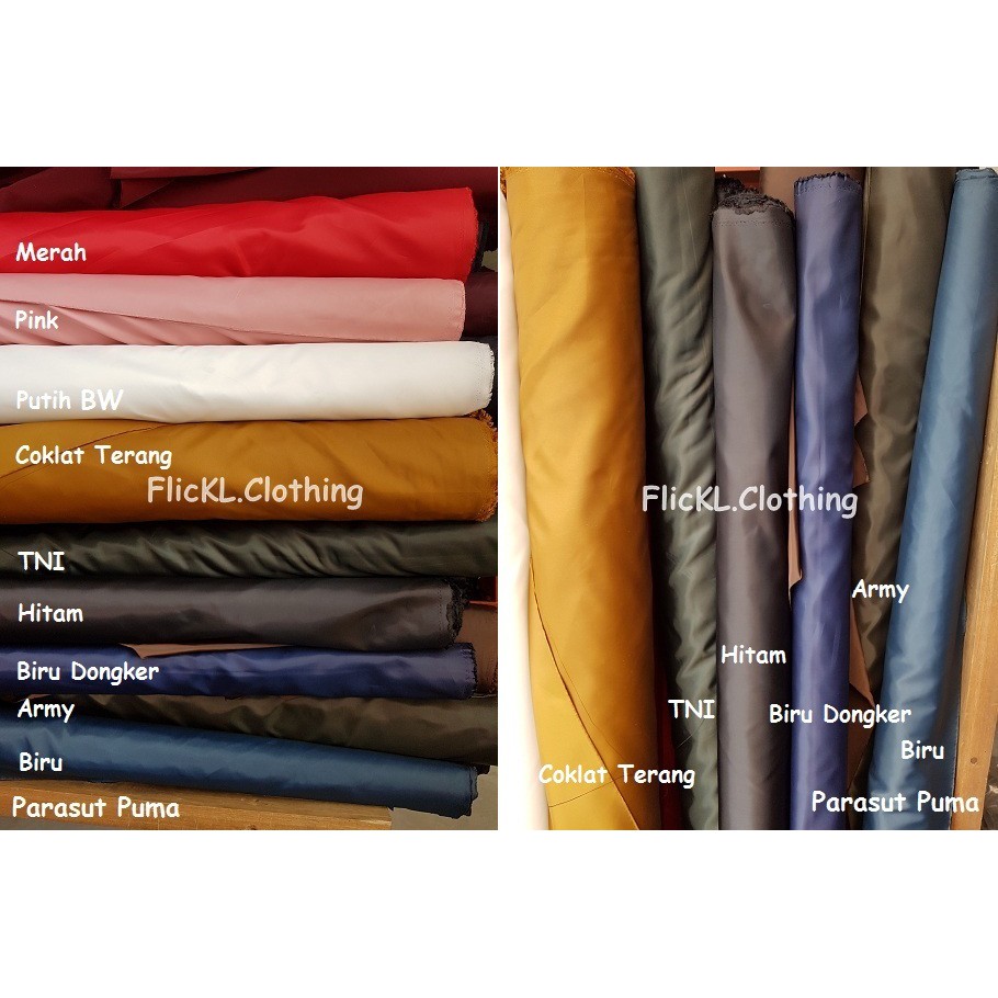 Bahan Kain Puma Parasit Parasut Anti Air Jaket Bomber