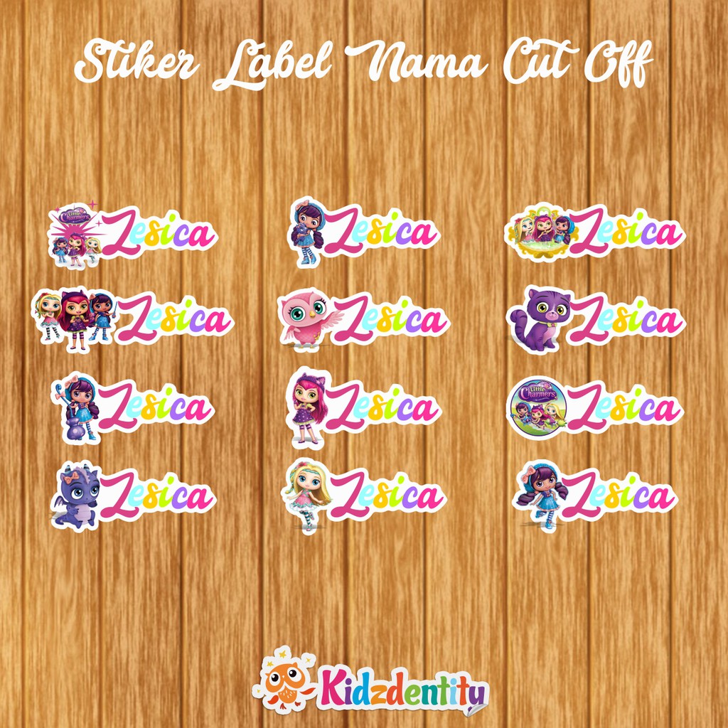 

STIKER NAMA CUT OFF LITTLE CHARMERS