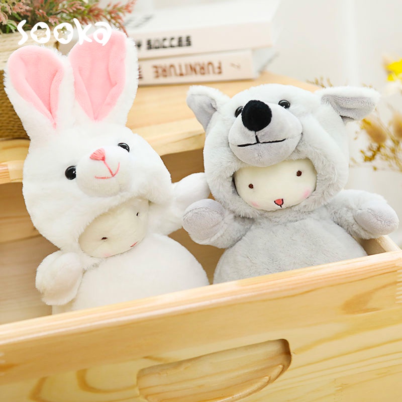 SOOKA Soft Plush Toy Doll-Boneka Anak Domba Sheep Bahan PP Cotton Hadiah untuk Anak Perempuan 20 CM SK-GDG1031