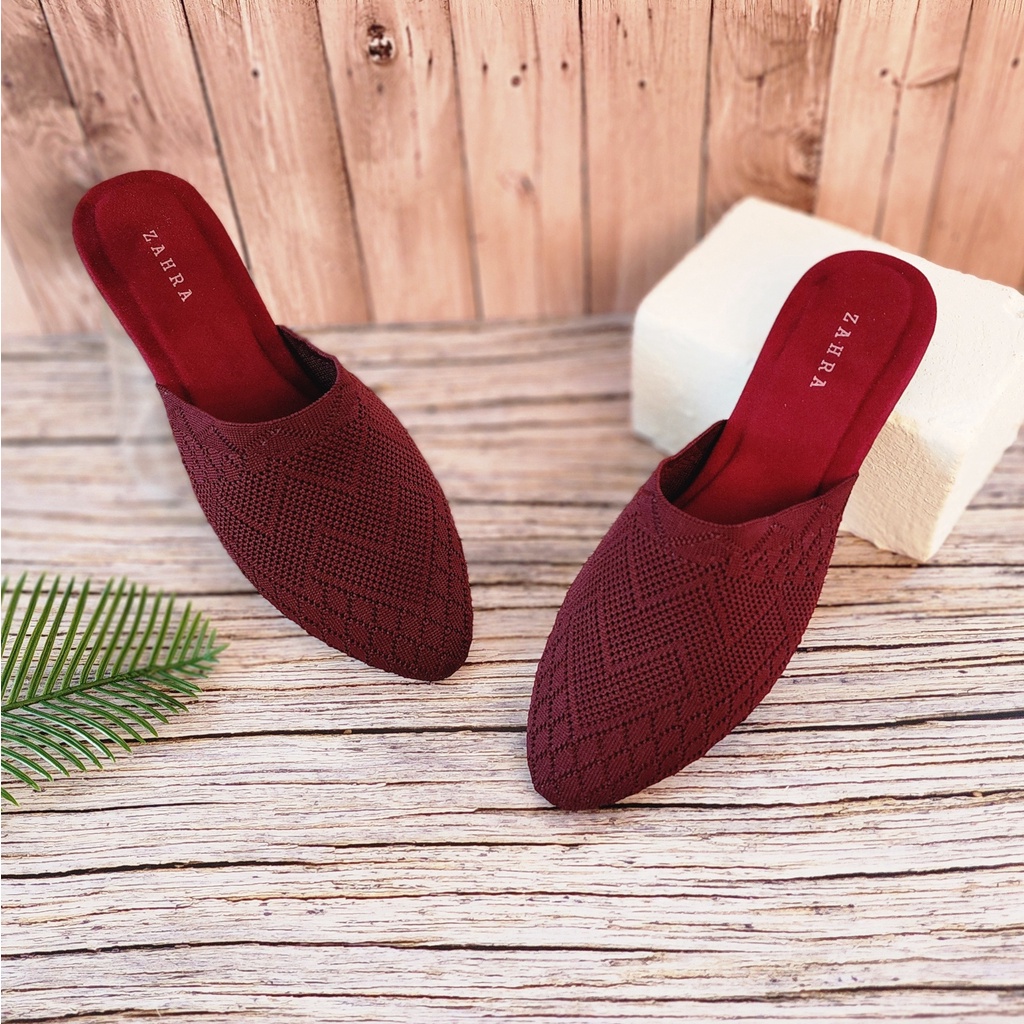 Arlaine- Maggie Sandal Selop Wanita / Selop Wanita / Sandal Rajut Wanita / Sepatu Rajut Wanita Import