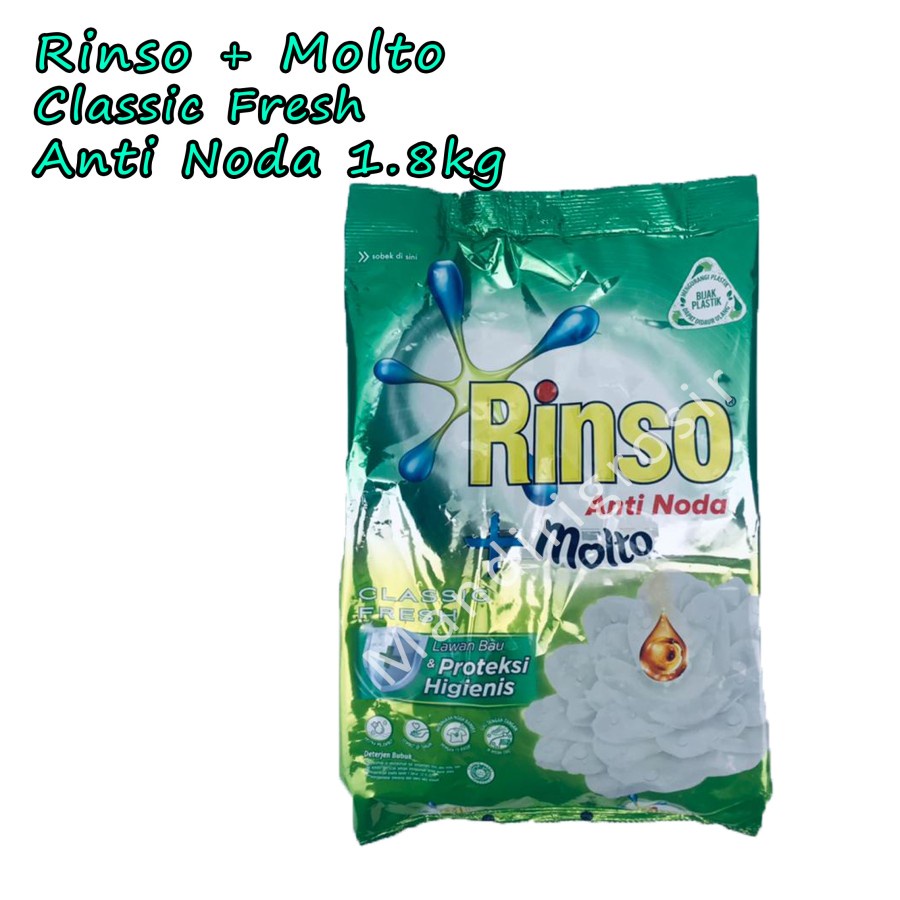 Anti Noda *Rinso + Molto * Classic Fresh *1.8kg