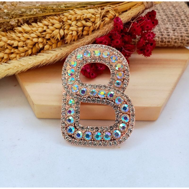 Brooch Buttonscarves/Bros Buttonscarves/Bros Buttonscarves KW/Bros Buttonscarves Mata/Bros Buttonscarves Mutiara-Rosegold-C