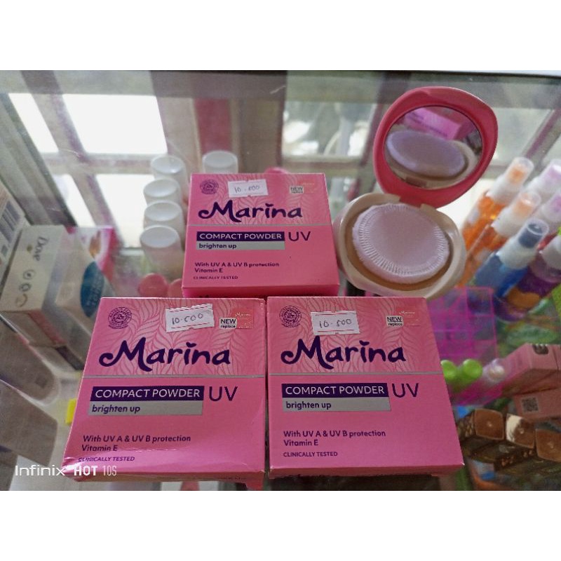 bedak padat marina NATURAL.