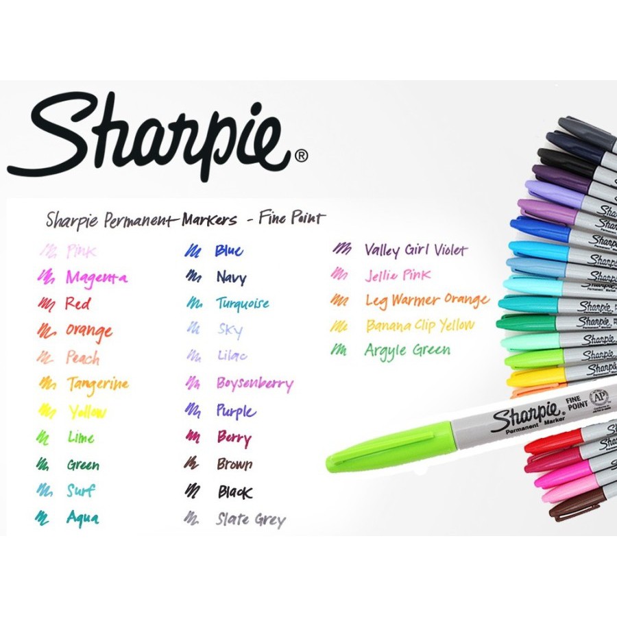 SPIDOL SHARPIE FINE UPC PERMANENT WARNA