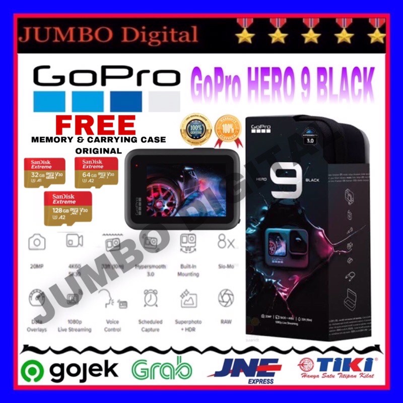 GOPRO HERO 9 BLACK ULTRA SMOOTH ACTION CAMERA gopro 9 ORIGINAL GOPRO HERO9 BLACK