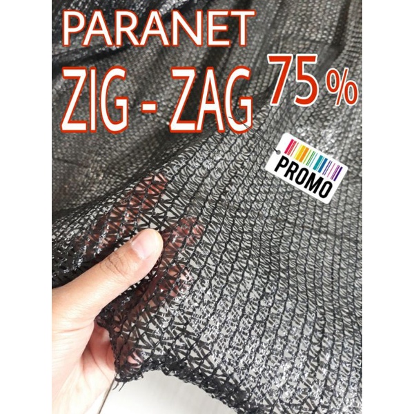 paranet 75 persen jaring waring tanaman zig zag