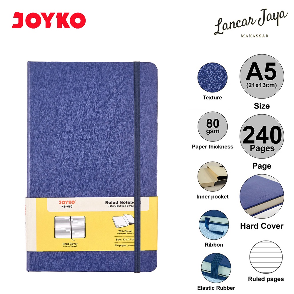 

Ruled Notebook Buku Tulis Catatan Diary Agenda Joyko NB-663 Hard Cover