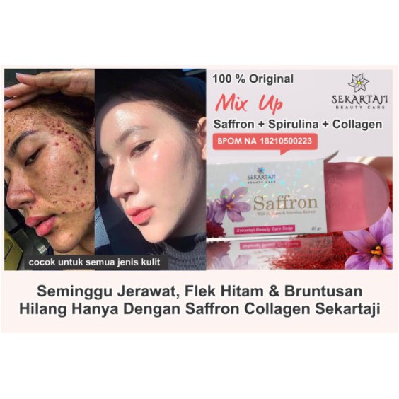 SABUN SAFRON BPOM GOLDEN VIERA SABUN PEMUTIH WAJAH SABUN MUKA GLOWING SABUN KOJIC BPOM TERMURAH BELI 3 GRATIS 1