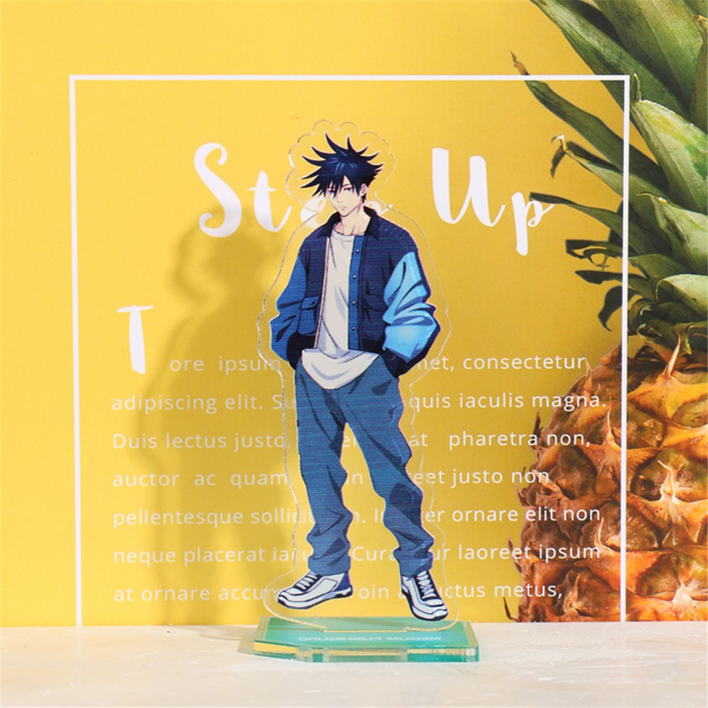 Lanfy Mainan Action Figure Model Anime Jujutsu Kaisen Satoru Gojou Jujutsu Kaisen Bahan Akrilik