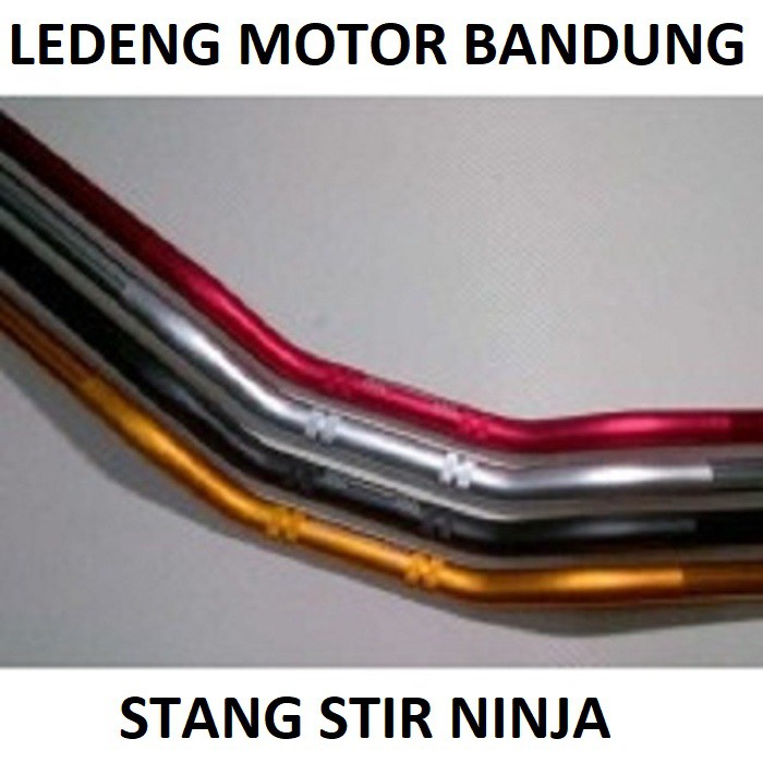 Stang Stir Kawasaki Ninja Variasi Black Silver Red Blue Crome Gold