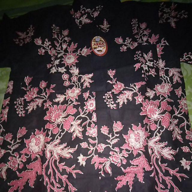Ilove Batik Hrb026 Kenongo Kemeja Hem Pendek Padi Pekalongan M L Xl Murah Keren Bati Pria Wajik Biru