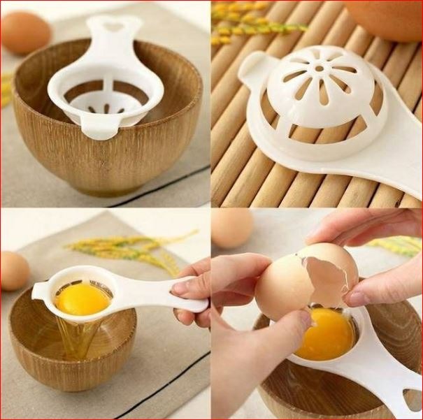 Alat Pemisah Penyaring Putih Dari Kuning Telur Egg Separator Sederhana