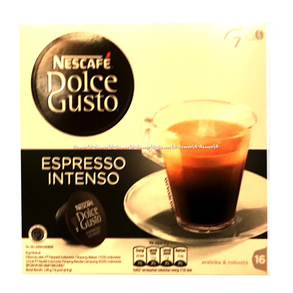 Nescafe Dolce Gustoespresso Intense 16capsuls Kopi Arabica Pilihan Capsul Coffee Neskafe Kapsul Kopi