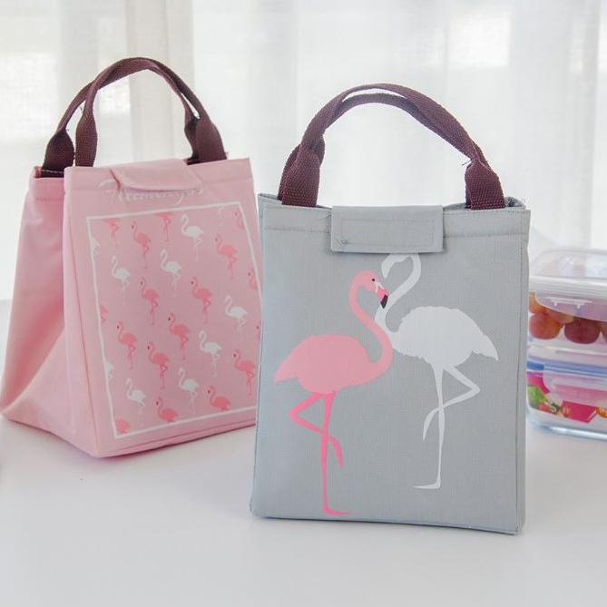 Penjualan Spesial TSC - Tb103 Tas Bekal Motif Flamingo Anak Lunch Bag Sekolah