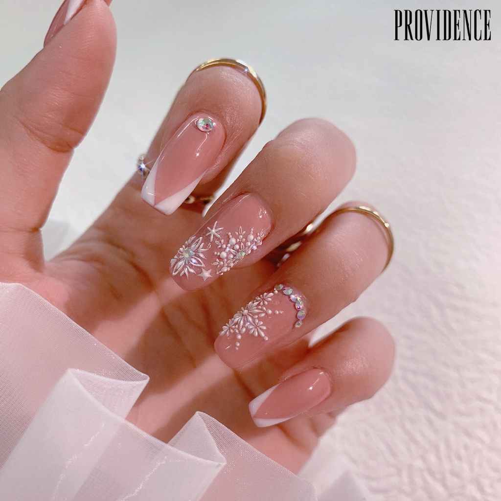 Providence Nail Sticker Snowflake Christmas Tree Nail Design Creative Nail Adhesive Decor Decals for Christmas Party