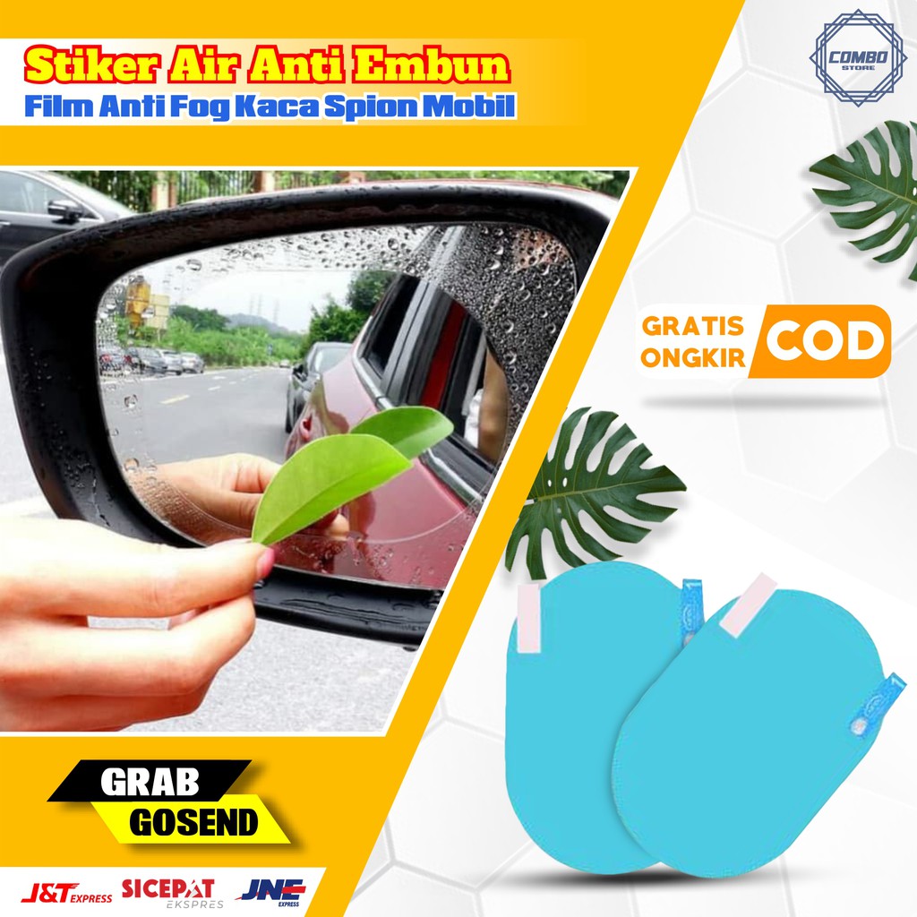 Stiker Kaca Mobil Anti Embun Air Pelindung Spion Anti Fog